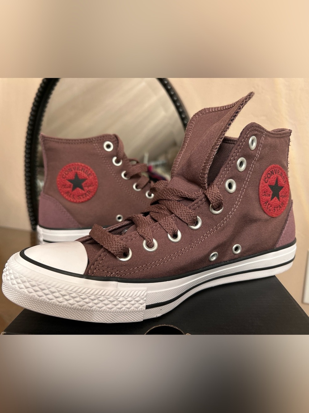 Converse Chuck Taylor High Top Trail Mixed Brown Red NIB Men’s 6.5 / Women’s 8.5